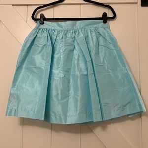 Aqua Silk Taffeta Mini Skirt by Party Skirts